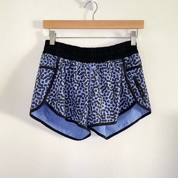Lululemon Tracker Short III 4 Way Stretch Ace Spot Lullaby Blue Black 6 - Picture 5 of 16